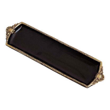 アクセサリートレイ アンティークブラックトレイ トレー アンティーク風トレイ ペントレイ 筆皿 小物入れ トレイ 雑貨 77155ty-bk