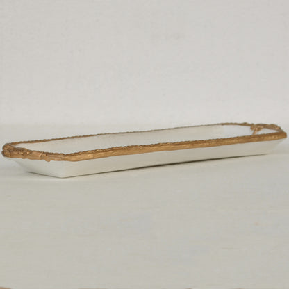 アクセサリートレイ アンティークホワイトトレイ トレー アンティーク風トレイ ペントレイ 筆皿 小物入れ トレイ 雑貨 77155ty-wh