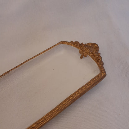 アクセサリートレイ アンティークホワイトトレイ トレー アンティーク風トレイ ペントレイ 筆皿 小物入れ トレイ 雑貨 77155ty-wh