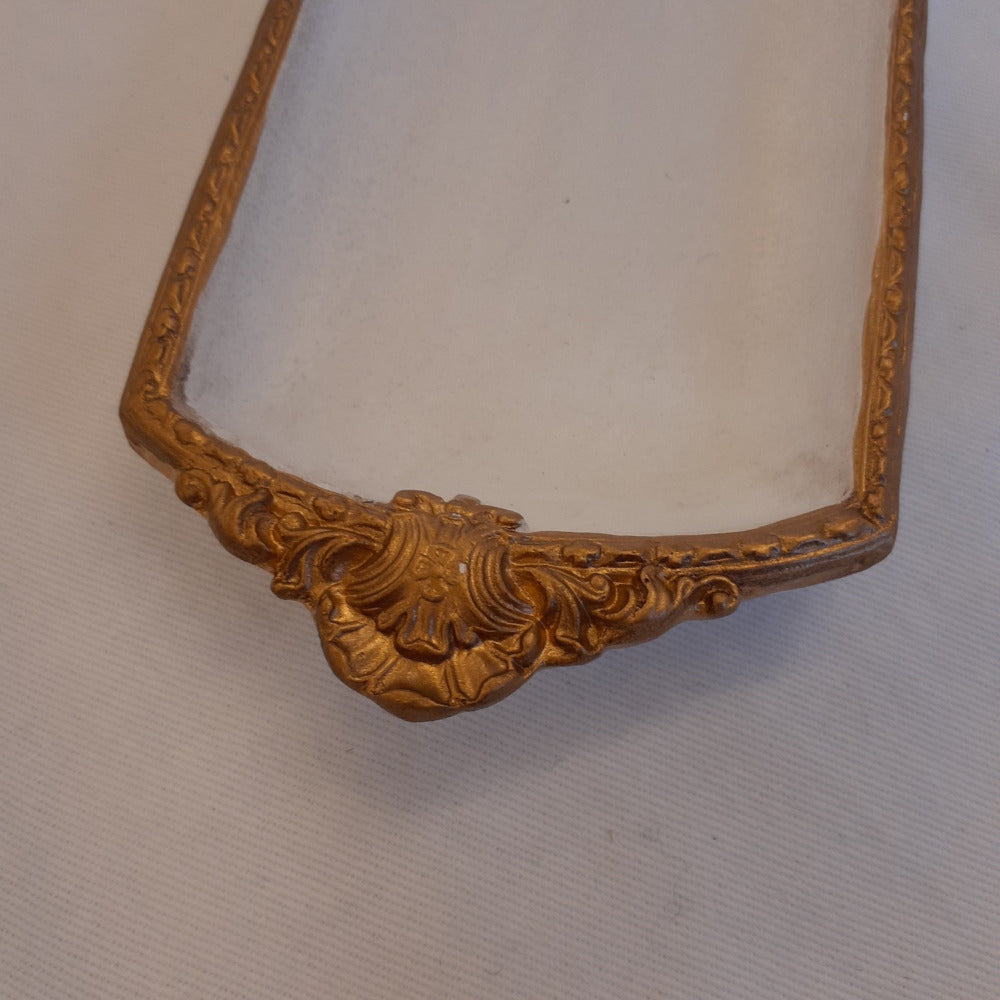 アクセサリートレイ アンティークホワイトトレイ トレー アンティーク風トレイ ペントレイ 筆皿 小物入れ トレイ 雑貨 77155ty-wh