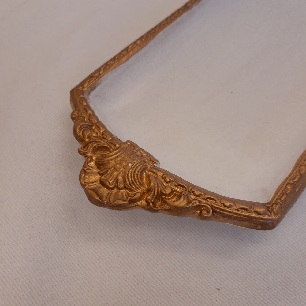 アクセサリートレイ アンティークホワイトトレイ トレー アンティーク風トレイ ペントレイ 筆皿 小物入れ トレイ 雑貨 77155ty-wh