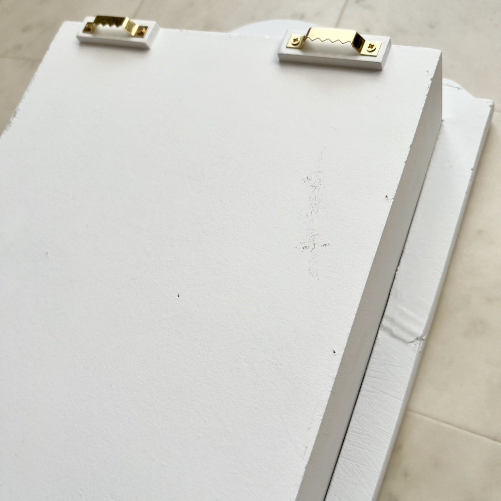 ウォールシェルフ 壁掛け飾り棚 壁掛け飾り棚 アンティークホワイト プリンセスインテリア アンティーク調 壁掛け棚 シャビシックインテリア 77161WS-WH