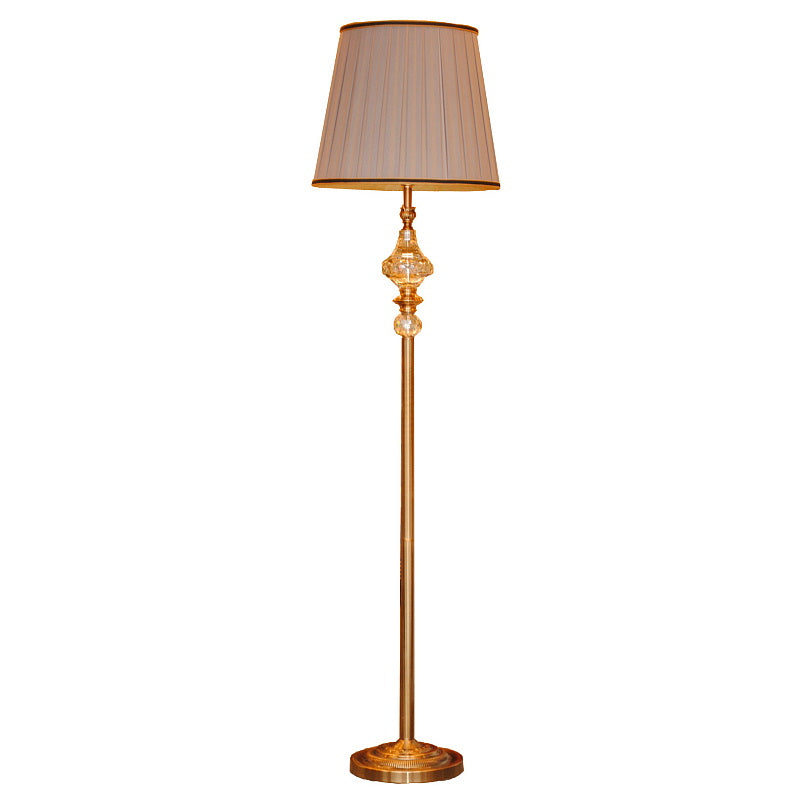 フロアランプ LED電球付き オシャレ 照明器具 LEDフロアランプ シェードランプ エレガントシック アンティーク調 フットスイッチ ランプ パープル 778014
