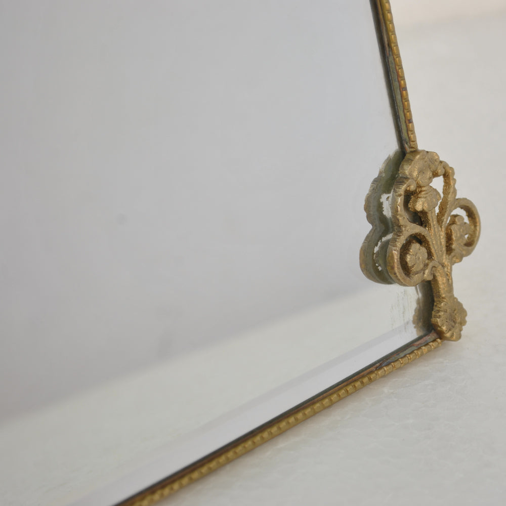 鏡 ミラー スタンドミラー 卓上鏡 真鍮製鏡 雑貨 ドレッサーミラー インテリア雑貨 アンティーク風ミラー 真鍮雑貨 7847009