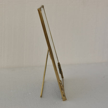 鏡 ミラー スタンドミラー 卓上鏡 真鍮製鏡 雑貨 ドレッサーミラー インテリア雑貨 アンティーク風ミラー 真鍮雑貨 7847009