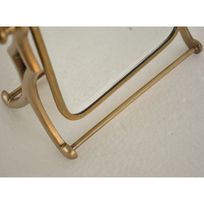 鏡 ミラー スタンドミラー 卓上鏡 真鍮製鏡 雑貨 ドレッサーミラー インテリア雑貨 アンティーク風ミラー 真鍮雑貨 7847010