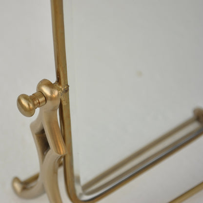 鏡 ミラー スタンドミラー 卓上鏡 真鍮製鏡 雑貨 ドレッサーミラー インテリア雑貨 アンティーク風ミラー 真鍮雑貨 7847010