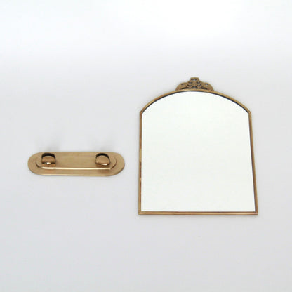 鏡 ミラー スタンドミラー 卓上鏡 真鍮製鏡 雑貨 ドレッサーミラー インテリア雑貨 アンティーク風ミラー 真鍮雑貨 7847016