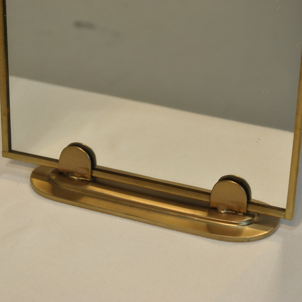 鏡 ミラー スタンドミラー 卓上鏡 真鍮製鏡 雑貨 ドレッサーミラー インテリア雑貨 アンティーク風ミラー 真鍮雑貨 7847016