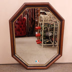 ウォールミラー ミラー おしゃれ 鏡 壁掛け鏡 木製 アンティーク仕上げ ミラー 八角形鏡 イタリア製 ベルトーチ BERTOZZI 808059