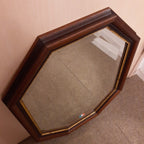 ウォールミラー ミラー おしゃれ 鏡 壁掛け鏡 木製 アンティーク仕上げ ミラー 八角形鏡 イタリア製 ベルトーチ BERTOZZI 808059