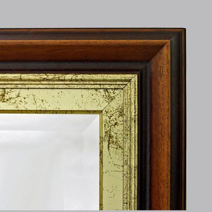 ウォールミラー 姿見 特大ミラー 縦横可 おしゃれ 鏡 壁掛け ゴールド 木製 アンティーク仕上げ ミラー 長方形鏡 イタリア製 ベルトーチ BERTOZZI 80806262