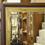 ウォールミラー 姿見 特大ミラー 縦横可 おしゃれ 鏡 壁掛け ゴールド 木製 アンティーク仕上げ ミラー 長方形鏡 イタリア製 ベルトーチ BERTOZZI 80806262