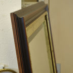 ウォールミラー 姿見 特大ミラー 縦横可 おしゃれ 鏡 壁掛け ゴールド 木製 アンティーク仕上げ ミラー 長方形鏡 イタリア製 ベルトーチ BERTOZZI 80806262