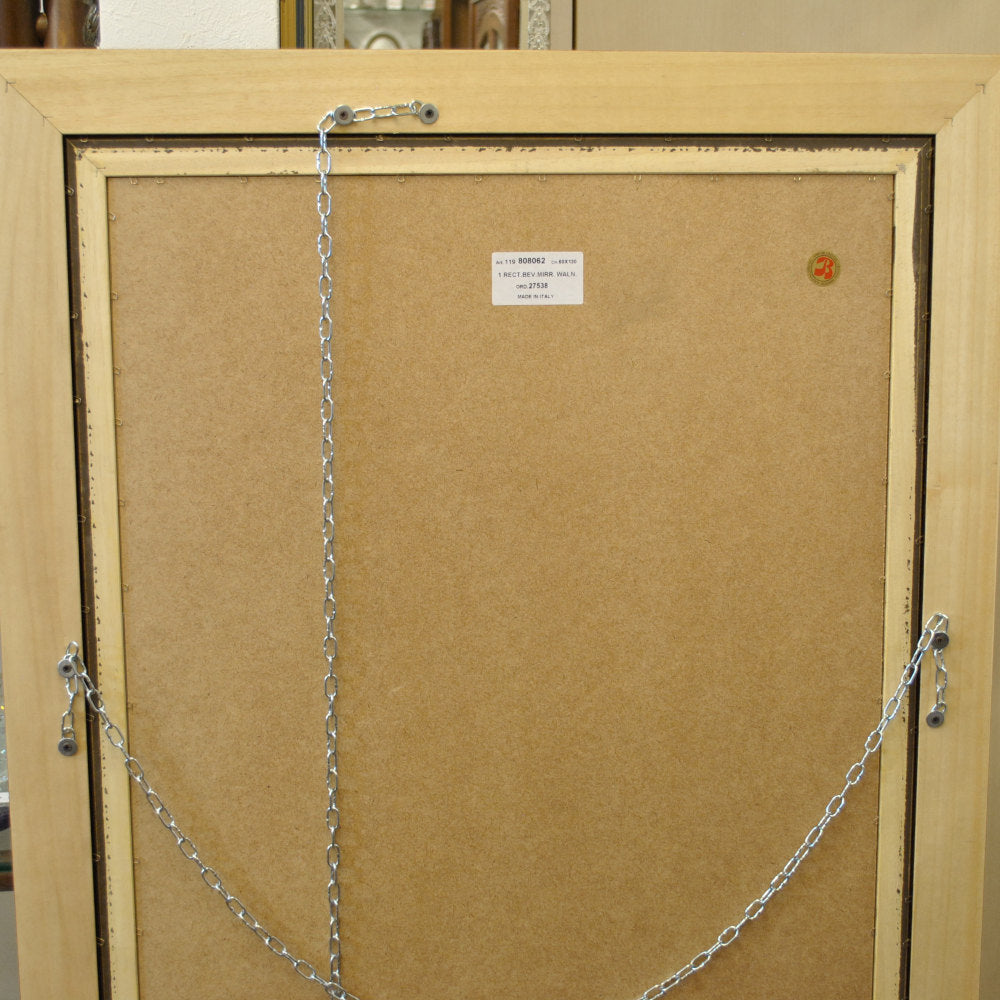 ウォールミラー 姿見 特大ミラー 縦横可 おしゃれ 鏡 壁掛け ゴールド 木製 アンティーク仕上げ ミラー 長方形鏡 イタリア製 ベルトーチ BERTOZZI 80806262