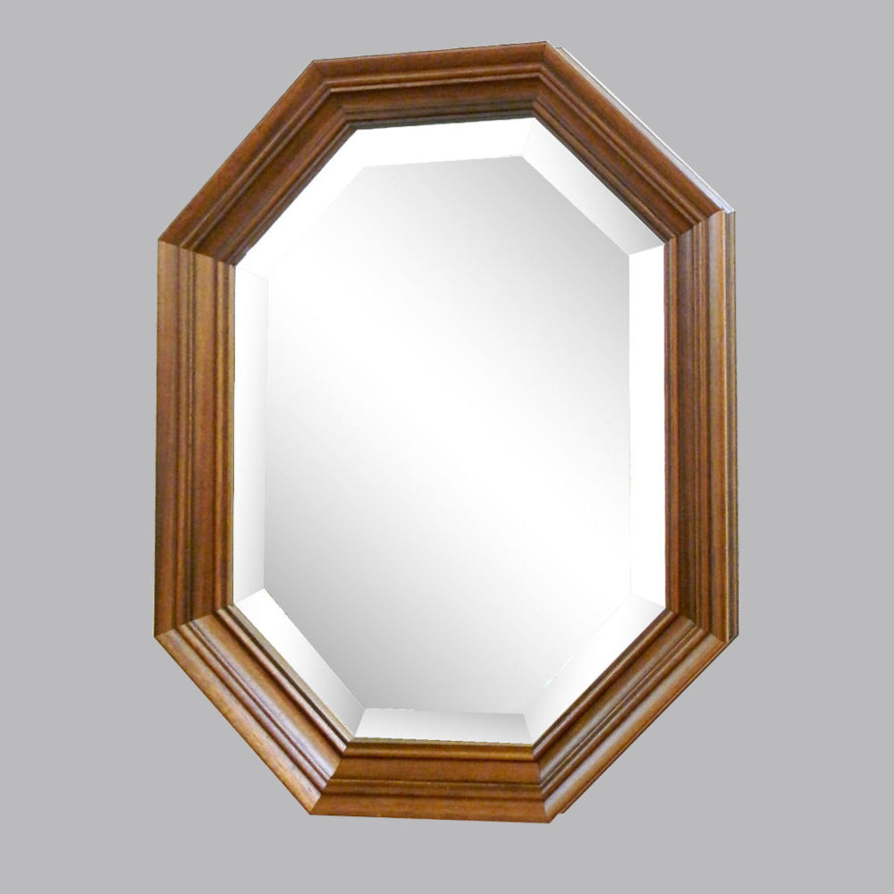 ウォールミラー ミラー おしゃれ 鏡 壁掛け鏡 木製 アンティーク仕上げ ミラー 八角形鏡 イタリア製 ベルトーチ BERTOZZI 808393