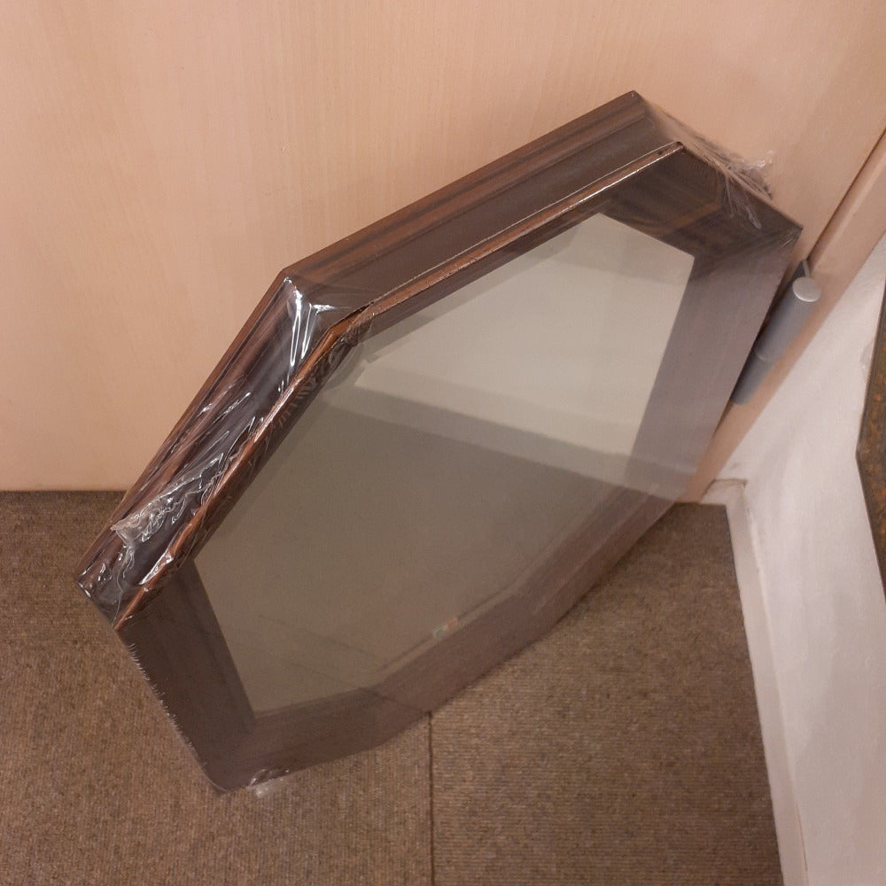 ウォールミラー ミラー おしゃれ 鏡 壁掛け鏡 木製 アンティーク仕上げ ミラー 八角形鏡 イタリア製 ベルトーチ BERTOZZI 808393