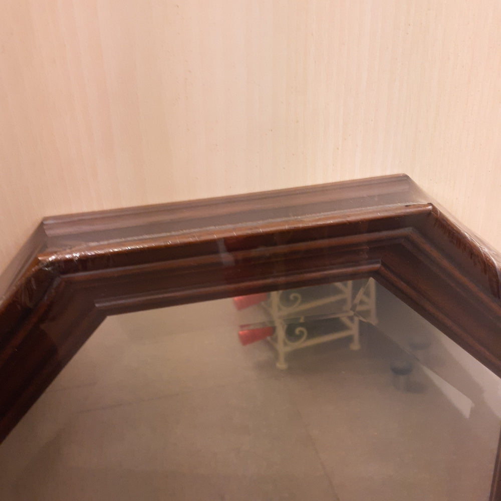 ウォールミラー ミラー おしゃれ 鏡 壁掛け鏡 木製 アンティーク仕上げ ミラー 八角形鏡 イタリア製 ベルトーチ BERTOZZI 808393