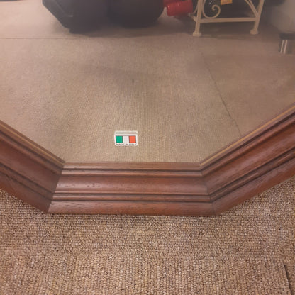 ウォールミラー ミラー おしゃれ 鏡 壁掛け鏡 木製 アンティーク仕上げ ミラー 八角形鏡 イタリア製 ベルトーチ BERTOZZI 808393