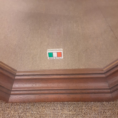 ウォールミラー ミラー おしゃれ 鏡 壁掛け鏡 木製 アンティーク仕上げ ミラー 八角形鏡 イタリア製 ベルトーチ BERTOZZI 808393