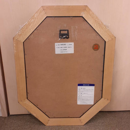 ウォールミラー ミラー おしゃれ 鏡 壁掛け鏡 木製 アンティーク仕上げ ミラー 八角形鏡 イタリア製 ベルトーチ BERTOZZI 808393