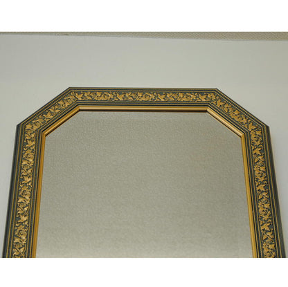 姿見 ウォールミラー おしゃれ 鏡 壁掛け 八角形 木製 イタリアンブルー 緑 ミラー OT アンティーク イタリア製 ベルトーチ BERTOZZI 808407