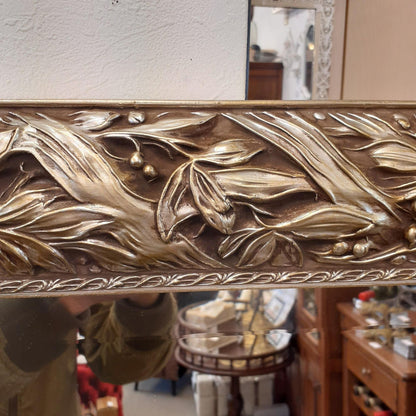 ウォールミラー 特大ミラー おしゃれ 鏡 壁掛け 縦横可 銀 シルバー 木製 アンティーク仕上げ ミラー 長方形鏡 イタリア製 ベルトーチ BERTOZZI 808412