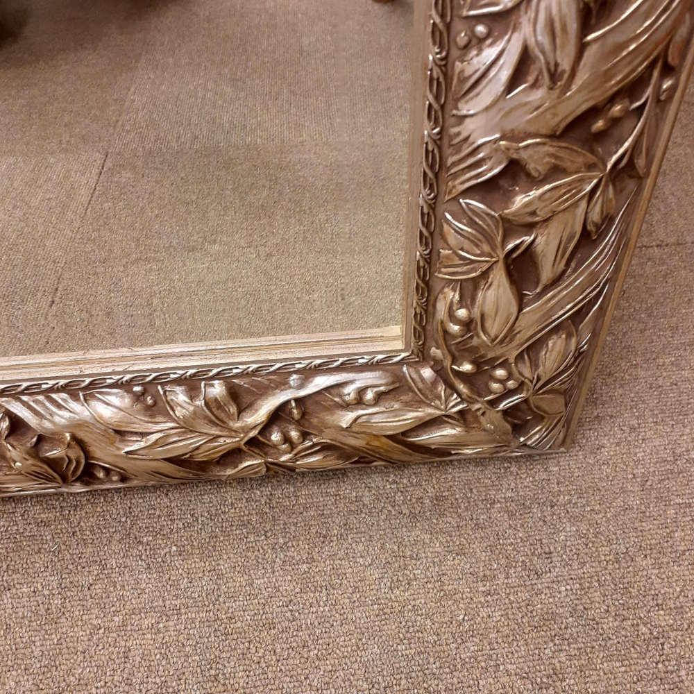 ウォールミラー 特大ミラー おしゃれ 鏡 壁掛け 縦横可 銀 シルバー 木製 アンティーク仕上げ ミラー 長方形鏡 イタリア製 ベルトーチ BERTOZZI 808412