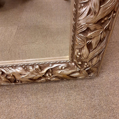 ウォールミラー 特大ミラー おしゃれ 鏡 壁掛け 縦横可 銀 シルバー 木製 アンティーク仕上げ ミラー 長方形鏡 イタリア製 ベルトーチ BERTOZZI 808412