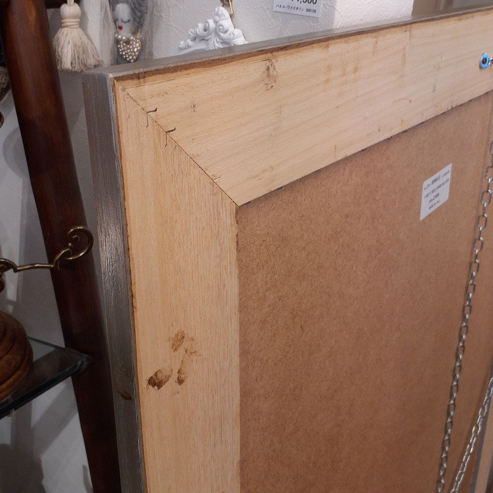 ウォールミラー 特大ミラー おしゃれ 鏡 壁掛け 縦横可 銀 シルバー 木製 アンティーク仕上げ ミラー 長方形鏡 イタリア製 ベルトーチ BERTOZZI 808412