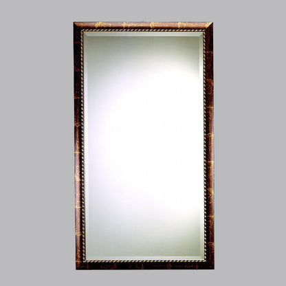 ウォールミラー 特大ミラー おしゃれ 鏡 壁掛け 縦横可 ブラウン ゴールド 木製 アンティーク仕上げ ミラー 長方形鏡 イタリア製 ベルトーチ BERTOZZI 808414