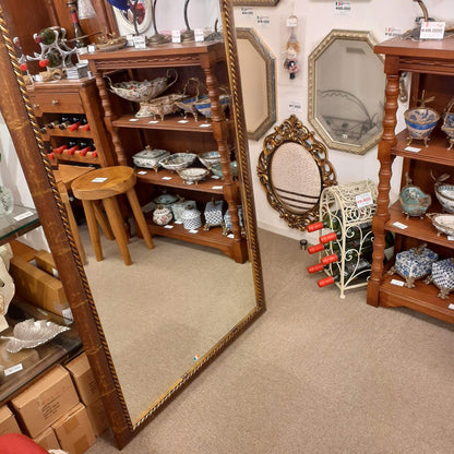 ウォールミラー 特大ミラー おしゃれ 鏡 壁掛け 縦横可 ブラウン ゴールド 木製 アンティーク仕上げ ミラー 長方形鏡 イタリア製 ベルトーチ BERTOZZI 808414