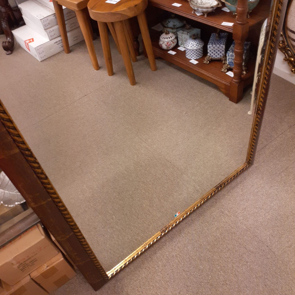 ウォールミラー 特大ミラー おしゃれ 鏡 壁掛け 縦横可 ブラウン ゴールド 木製 アンティーク仕上げ ミラー 長方形鏡 イタリア製 ベルトーチ BERTOZZI 808414