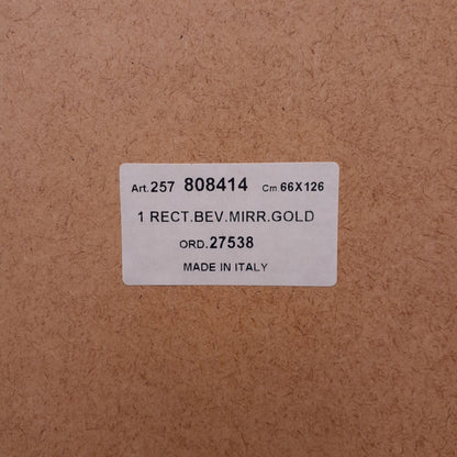 ウォールミラー 特大ミラー おしゃれ 鏡 壁掛け 縦横可 ブラウン ゴールド 木製 アンティーク仕上げ ミラー 長方形鏡 イタリア製 ベルトーチ BERTOZZI 808414