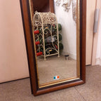 ウォールミラー 姿見 姿見鏡 ミラー おしゃれ 鏡 壁掛け鏡 木製 アンティーク仕上げ ミラー 八角形鏡 イタリア製 ベルトーチ BERTOZZI 808540