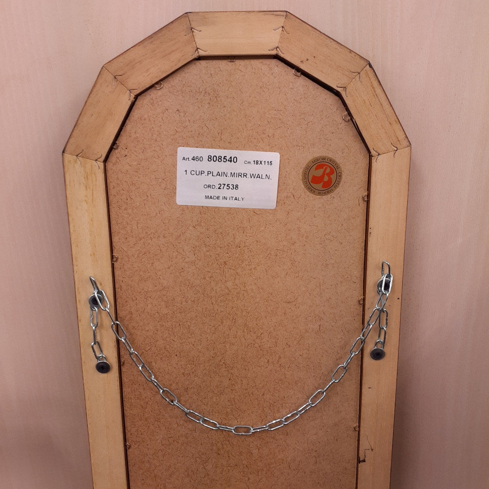 ウォールミラー 姿見 姿見鏡 ミラー おしゃれ 鏡 壁掛け鏡 木製 アンティーク仕上げ ミラー 八角形鏡 イタリア製 ベルトーチ BERTOZZI 808540