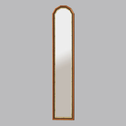 ウォールミラー 姿見 姿見鏡 ミラー おしゃれ 鏡 壁掛け鏡 木製 アンティーク仕上げ ミラー 八角形鏡 イタリア製 ベルトーチ BERTOZZI 808540