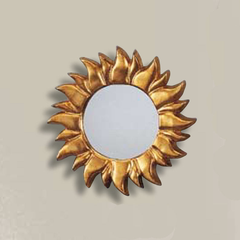 太陽の鏡 壁掛け鏡 ウォールミラー ソレイユミラー 太陽ミラー ゴールド 金 純金箔 壁掛け 鏡 お姫様 イタリア製 雑貨 BERTOZZI ベルトッツィ 808688
