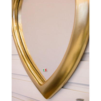 ウォール ハート ミラー ゴールド 金 純金箔 壁掛け 鏡 お姫様 イタリア製 雑貨 BERTOZZI ベルトッツィ 808690