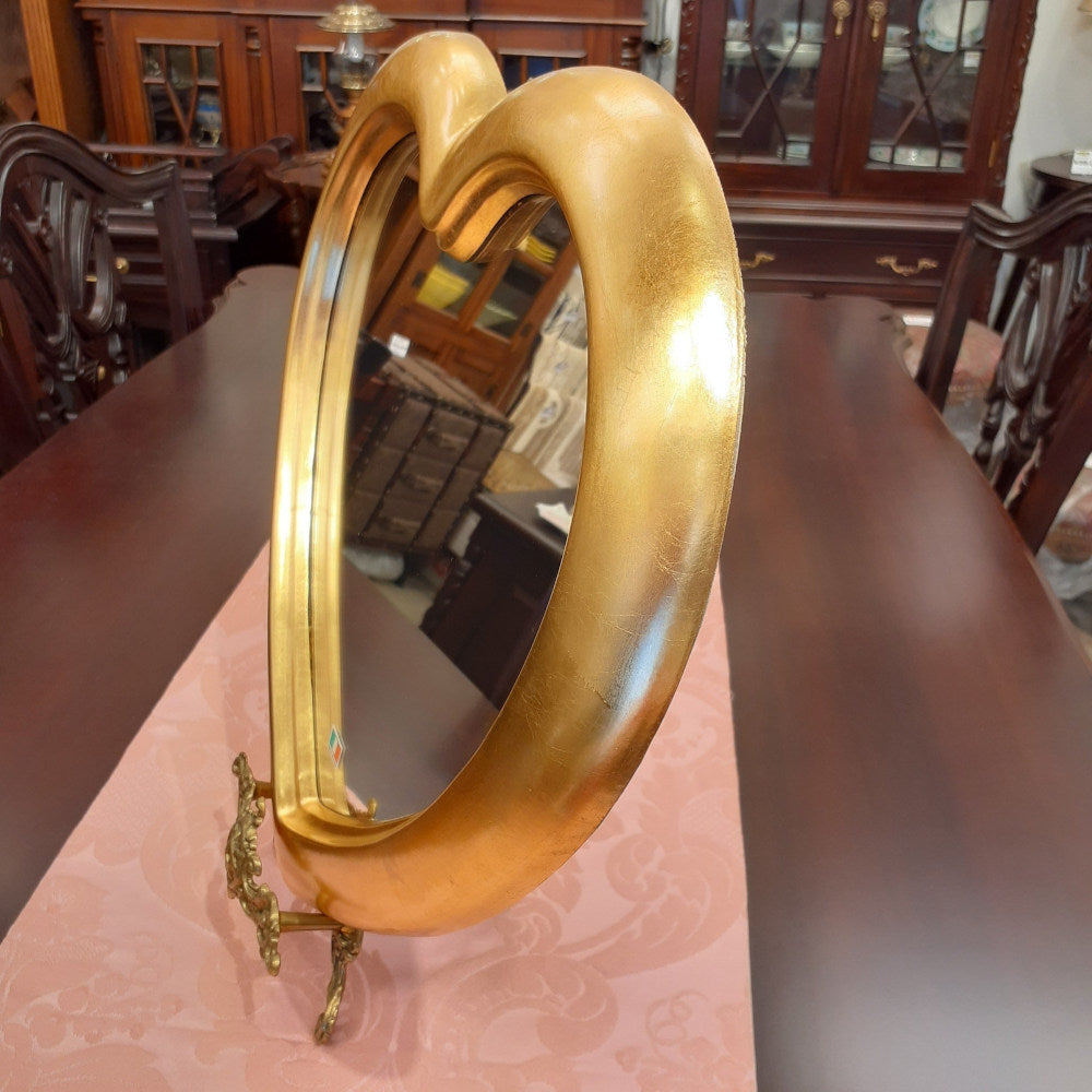 ウォール ハート ミラー ゴールド 金 純金箔 壁掛け 鏡 お姫様 イタリア製 雑貨 BERTOZZI ベルトッツィ 808690