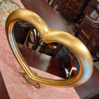 ウォール ハート ミラー ゴールド 金 純金箔 壁掛け 鏡 お姫様 イタリア製 雑貨 BERTOZZI ベルトッツィ 808690