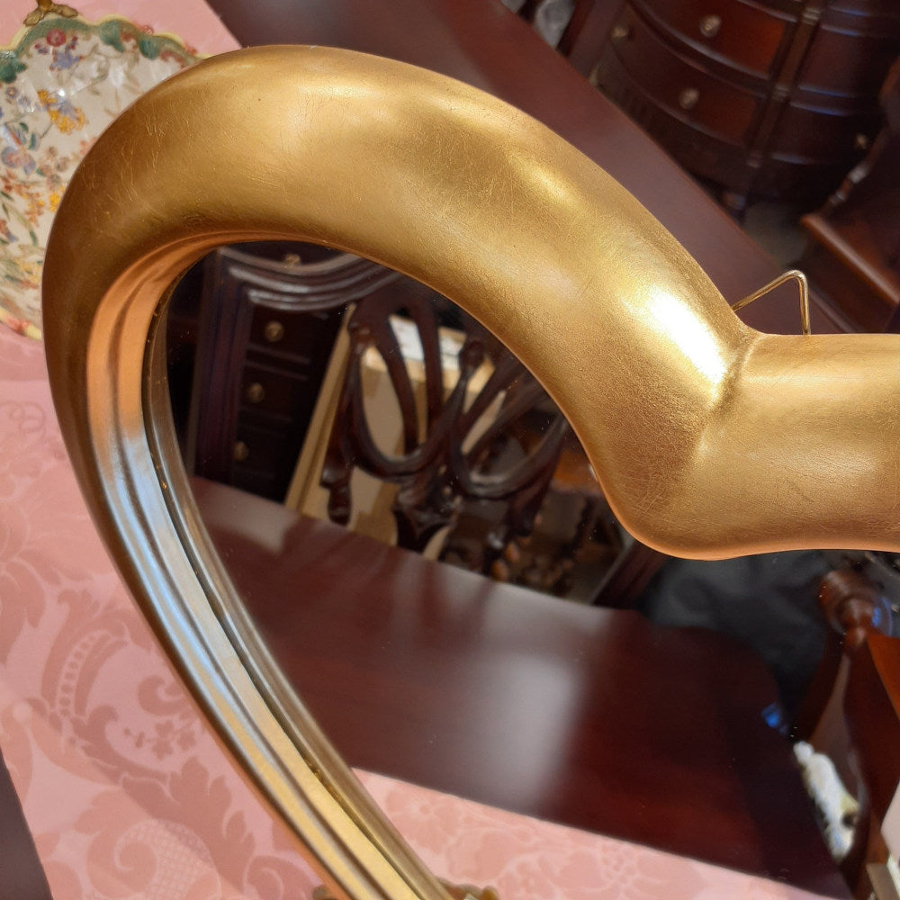 ウォール ハート ミラー ゴールド 金 純金箔 壁掛け 鏡 お姫様 イタリア製 雑貨 BERTOZZI ベルトッツィ 808690