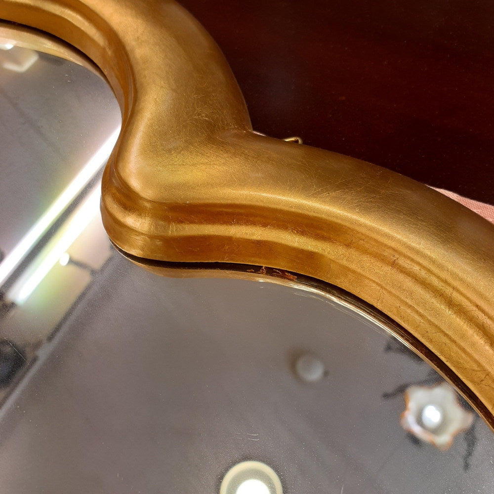 ウォール ハート ミラー ゴールド 金 純金箔 壁掛け 鏡 お姫様 イタリア製 雑貨 BERTOZZI ベルトッツィ 808690