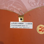 ウォール ハート ミラー ゴールド 金 純金箔 壁掛け 鏡 お姫様 イタリア製 雑貨 BERTOZZI ベルトッツィ 808690