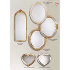 ウォール ハート ミラー ゴールド 金 純金箔 壁掛け 鏡 お姫様 イタリア製 雑貨 BERTOZZI ベルトッツィ 808690