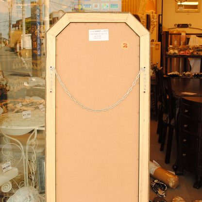 姿見 ウォールミラー おしゃれ 鏡 壁掛け 八角形 木製 白 ホワイト ゴールド ミラー OT アンティーク イタリア製 ベルトーチ BERTOZZI 808837