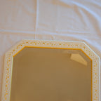 ウォールミラー おしゃれ 鏡 壁掛け 八角形 木製 白 ホワイト ゴールド ミラー OT アンティーク イタリア製 ベルトーチ BERTOZZI 808838