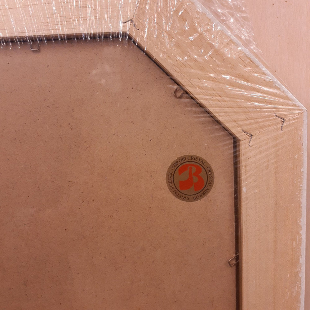 ウォールミラー おしゃれ 鏡 壁掛け 八角形 木製 グレー ゴールド ミラー OT・GD アンティーク イタリア製 ベルトーチ BERTOZZI 808864