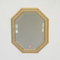 ウォールミラー おしゃれ 鏡 壁掛け 八角形 隅切り 木製 ミラー OT・GD グレー ゴールド アンティーク イタリア製 ベルトーチ BERTOZZI 808865