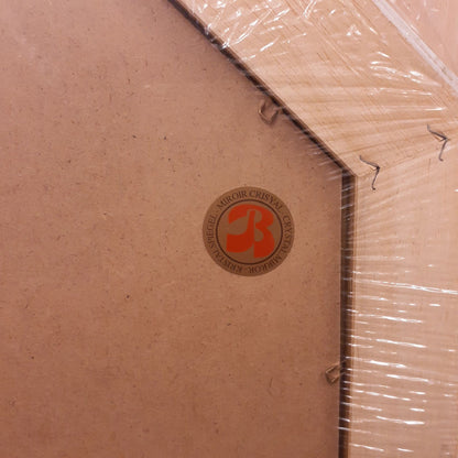 ウォールミラー おしゃれ 鏡 壁掛け 八角形 隅切り 木製 ミラー OT・GD グレー ゴールド アンティーク イタリア製 ベルトーチ BERTOZZI 808865